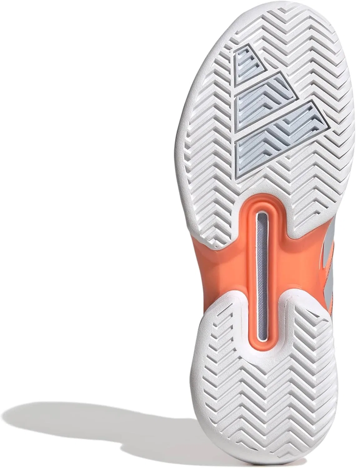 Кроссовки теннисные adidas Adizero Ubersonic 5, Beam Orange/Halo Blue/White — фото 3