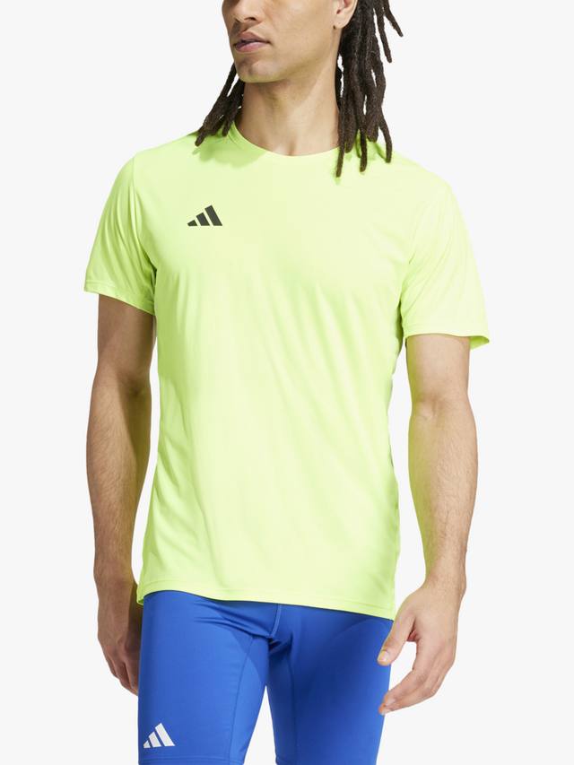 

Мужская футболка для бега adizero essentials adidas, цвет Lucid Lemon