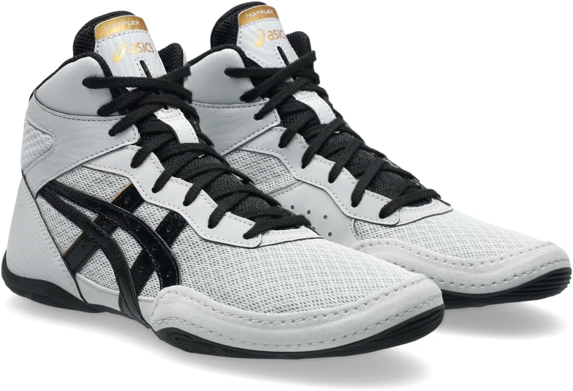 Детские борцовские кроссовки Asics Matflex 7 для школьников, черный — фото 3