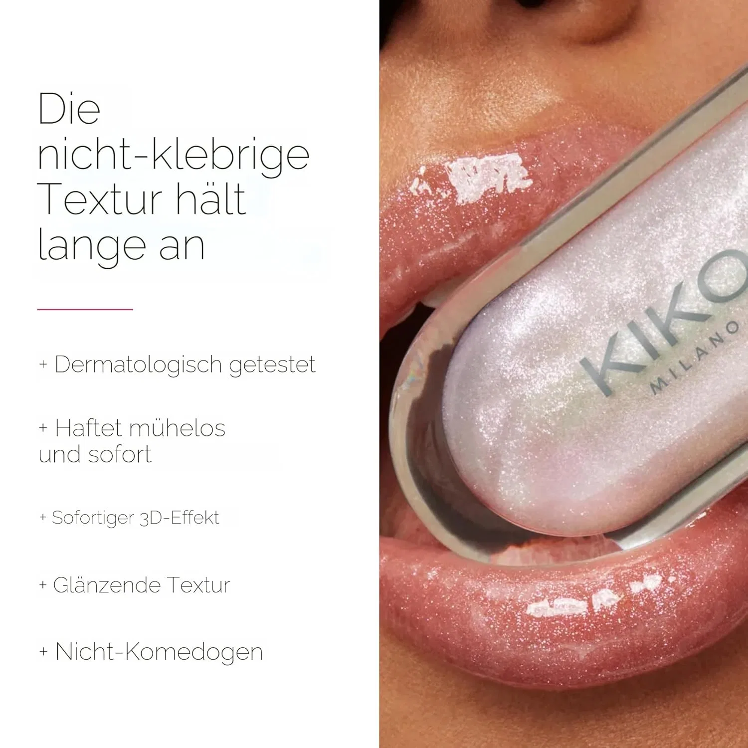 Питательный блеск для губ с 3D-эффектом «3D Hydra Lipglos» от KIKO Milano Kiko Milano, 13 Fire Red — фото 3