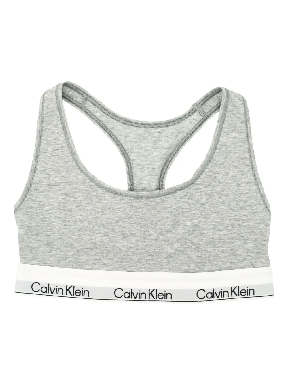 

Бюстгальтер с логотипной лентой Calvin Klein, серый