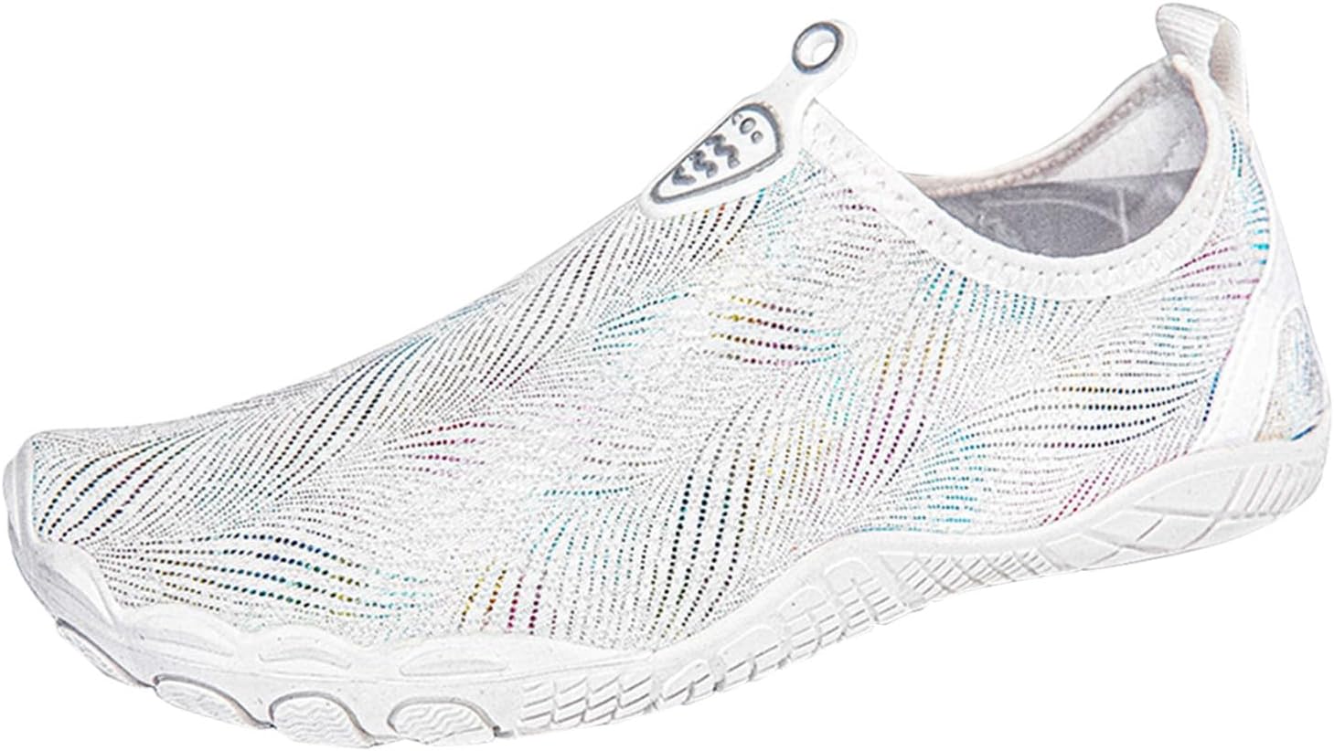 

Водные тапочки для мужчин и женщин, слипоны с мягкой подошвой, кроссовки для ходьбы, быстросохнущие акваноски, босоножки для пляжа, плавания, бассейна, лодки, каякинга, серфинга Generic, белый