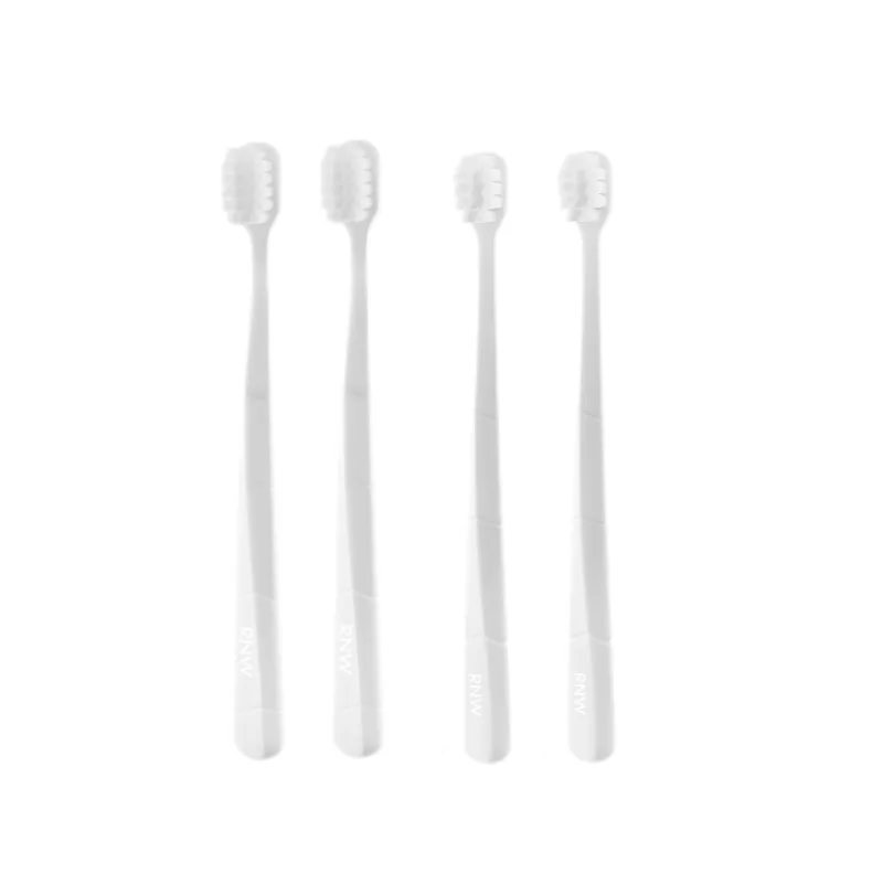 RNW Ультрамягкая зубная щетка для защиты десен, 4 шт, Small Head White Toothbrush*3+Small Head Gray Toothbrush*3 — фото 3