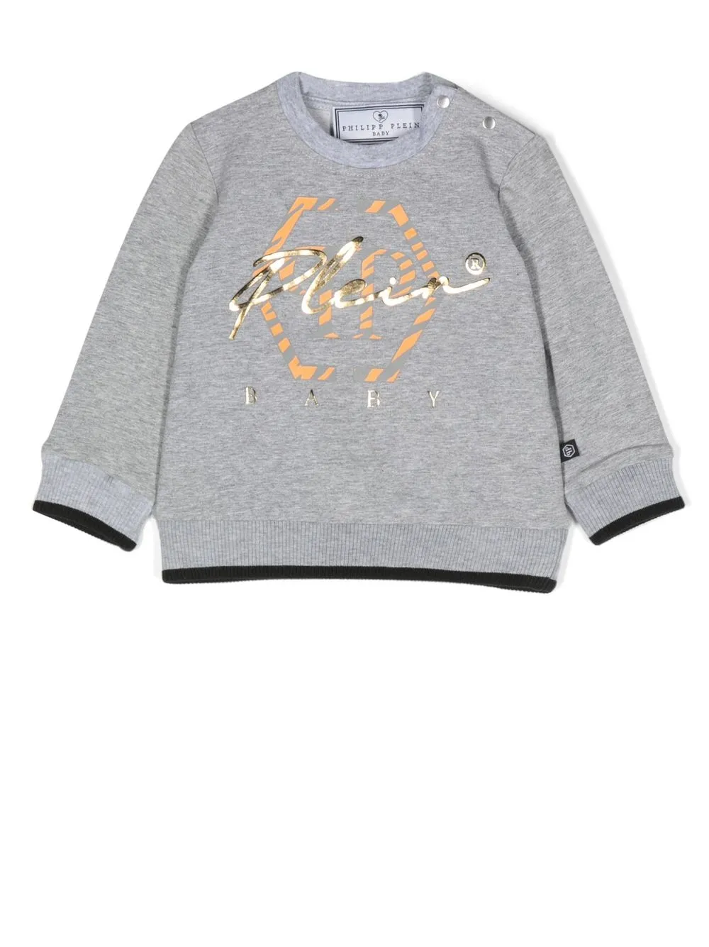 

Толстовка с логотипом Philipp Plein Junior, серый