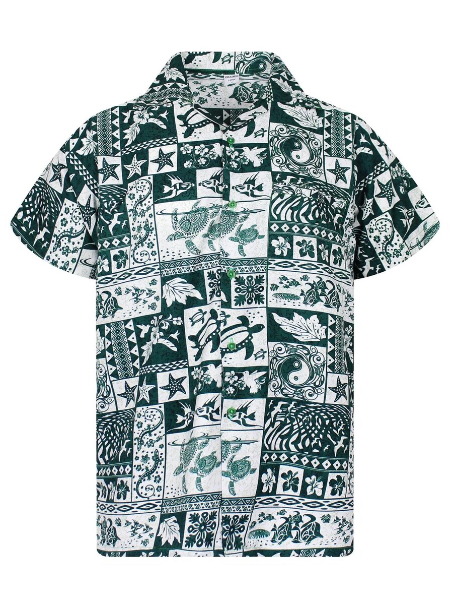 

Рубашка King Kameha Puzzle, зеленый