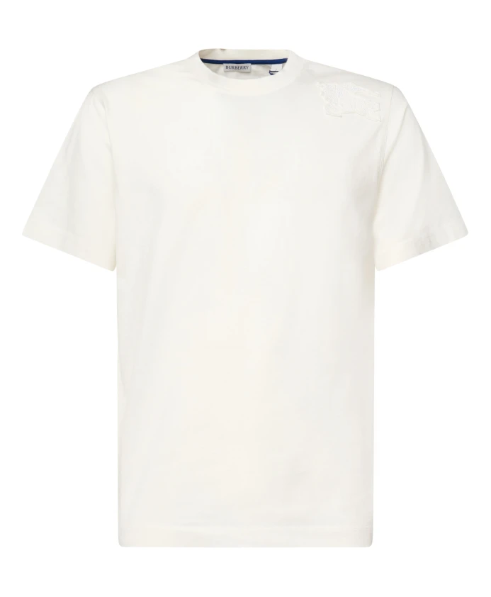 

Белая хлопковая футболка с логотипом рыцаря-всадника. Burberry, белый