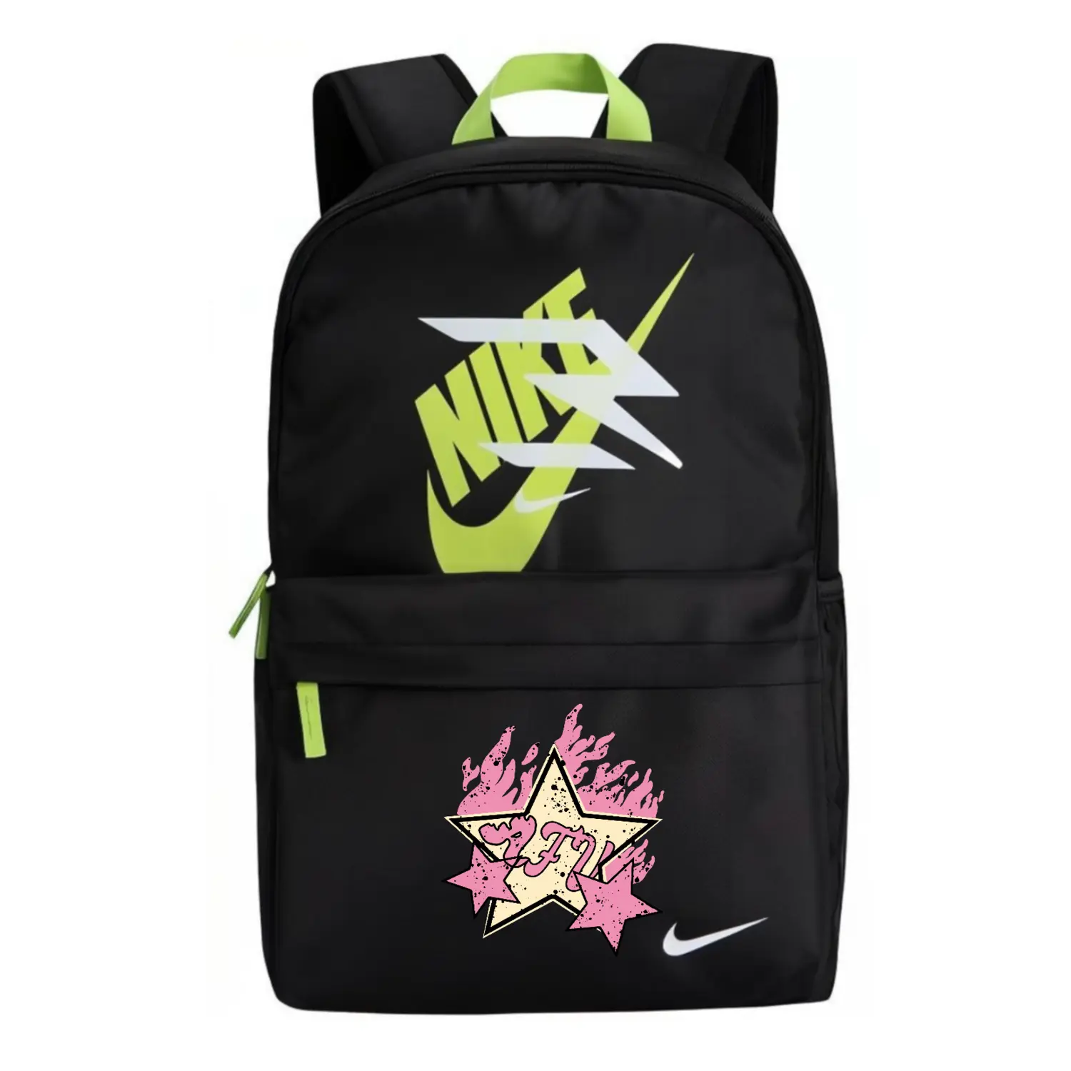 

Nike Полиэстеровый рюкзак унисекс с цветочным принтом, Flame Five-Pointed Star