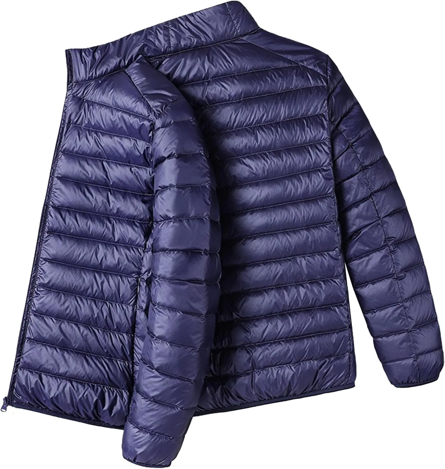 Мужская легкая пуховик Waterproof Windproof стеганая пуховая куртка, утепленная зимняя для путешествий Generic, синий