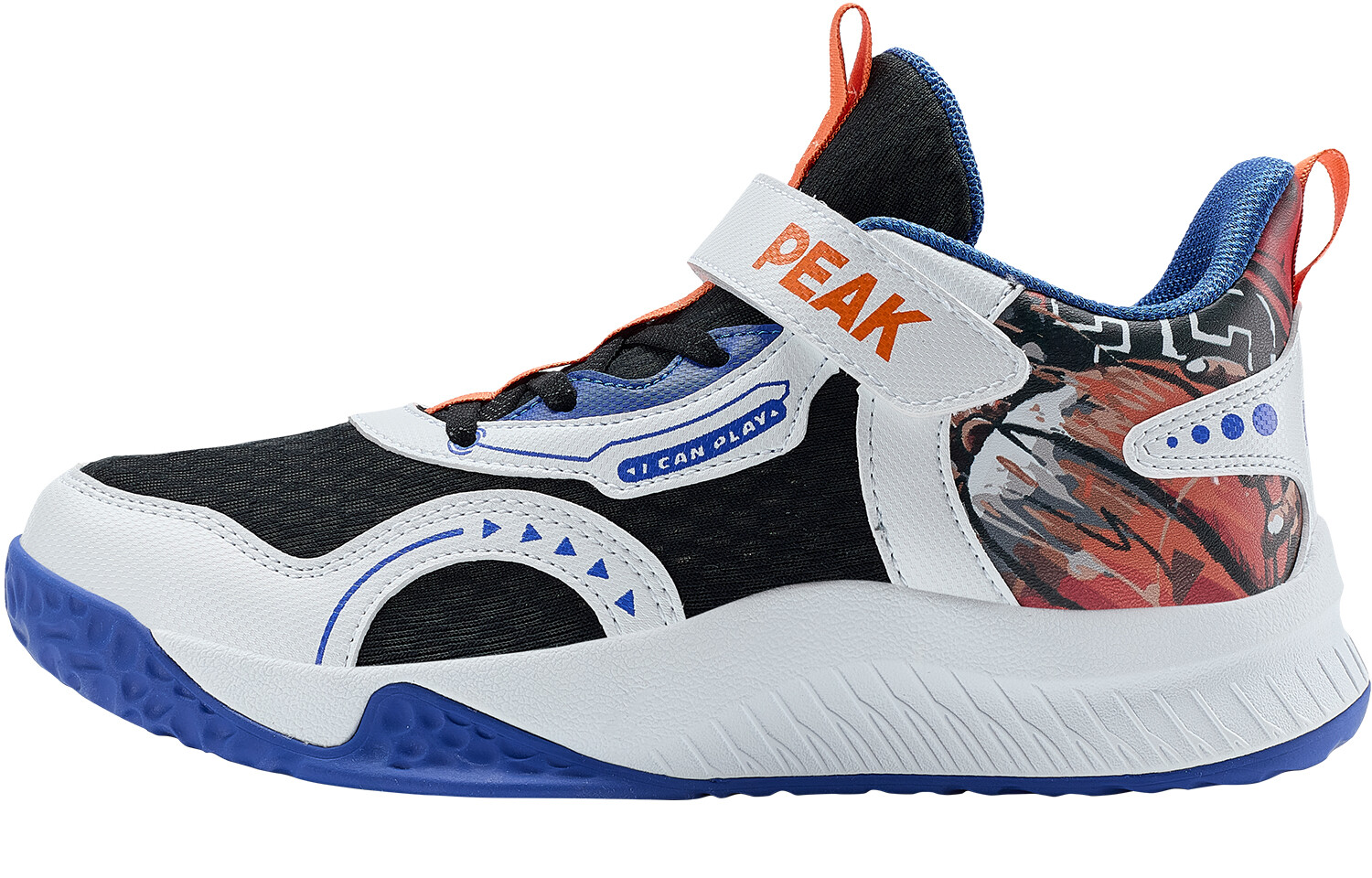 

Детские баскетбольные кроссовки GS Low-top White Peak, черный