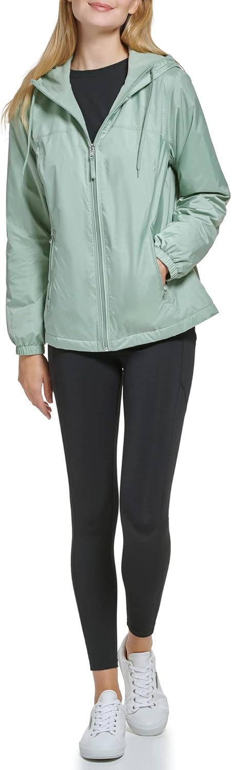 

Calvin Klein Женская ветровка на молнии спереди, Classic Iced Sage