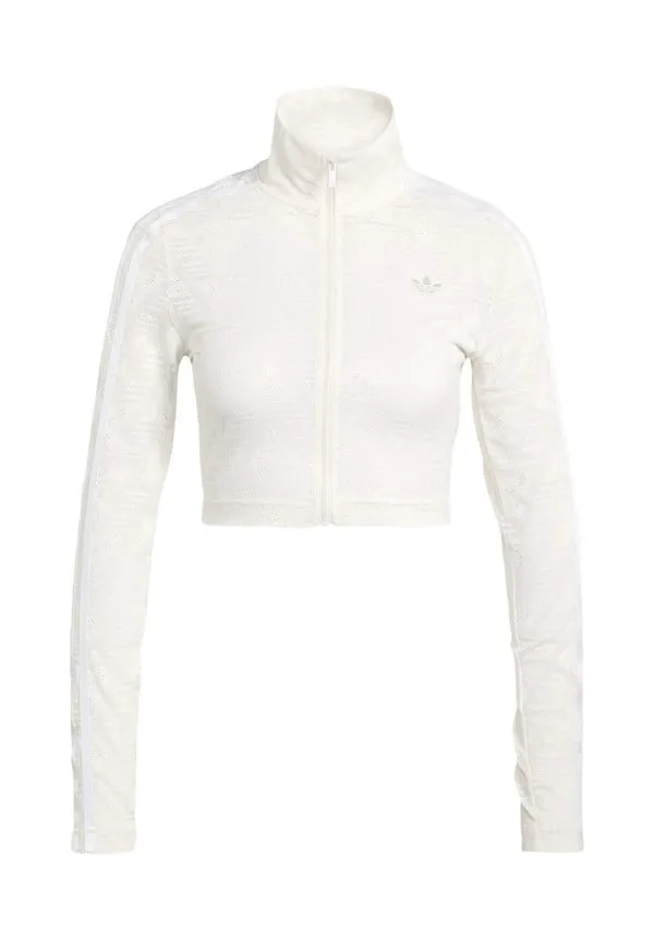 Классическая тренировочная куртка firebird для легкой атлетики Adidas Originals, Cloud White — фото 4