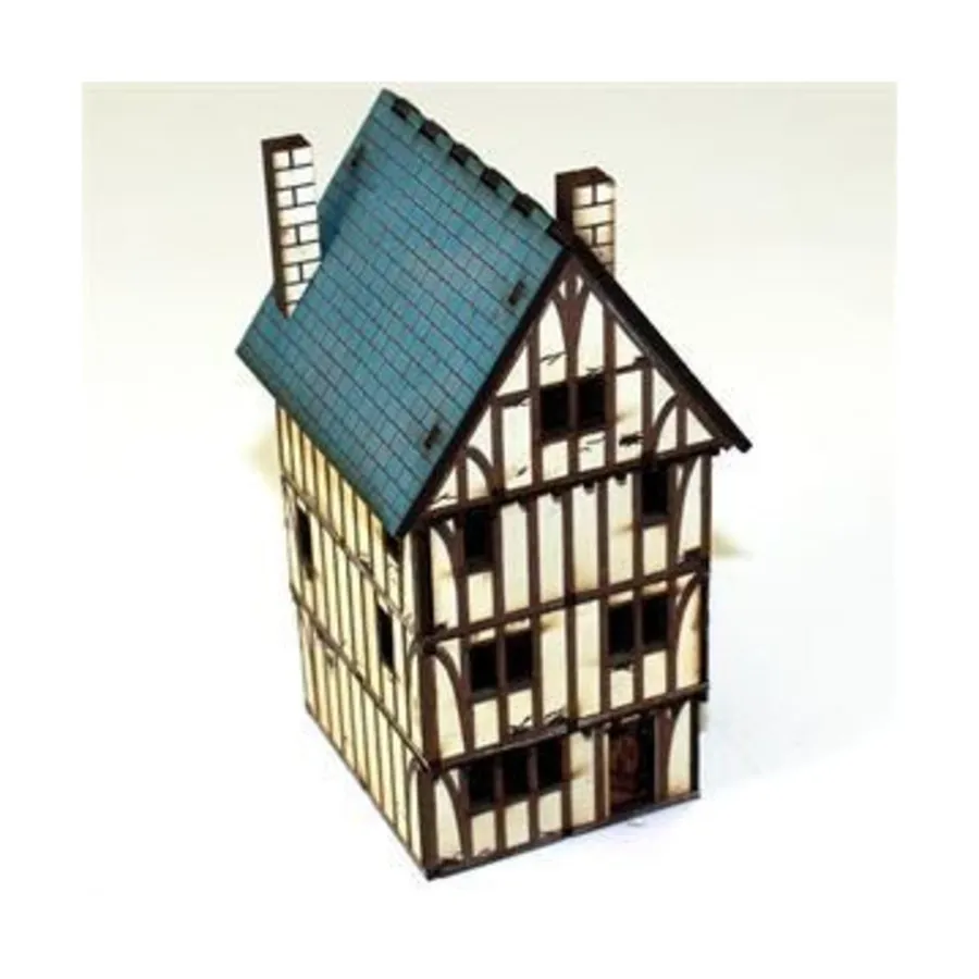 

Деревянный каркасный дом (предварительно окрашенный), Renaissance & ECW - Buildings (15mm)