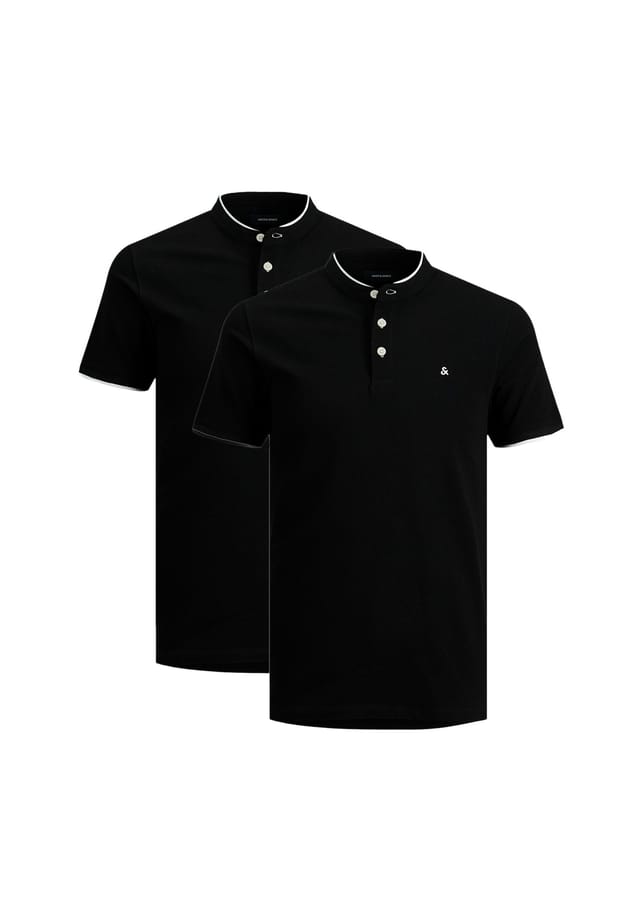 

Рубашка поло 2 шт. paulos mao Jack & Jones, черный