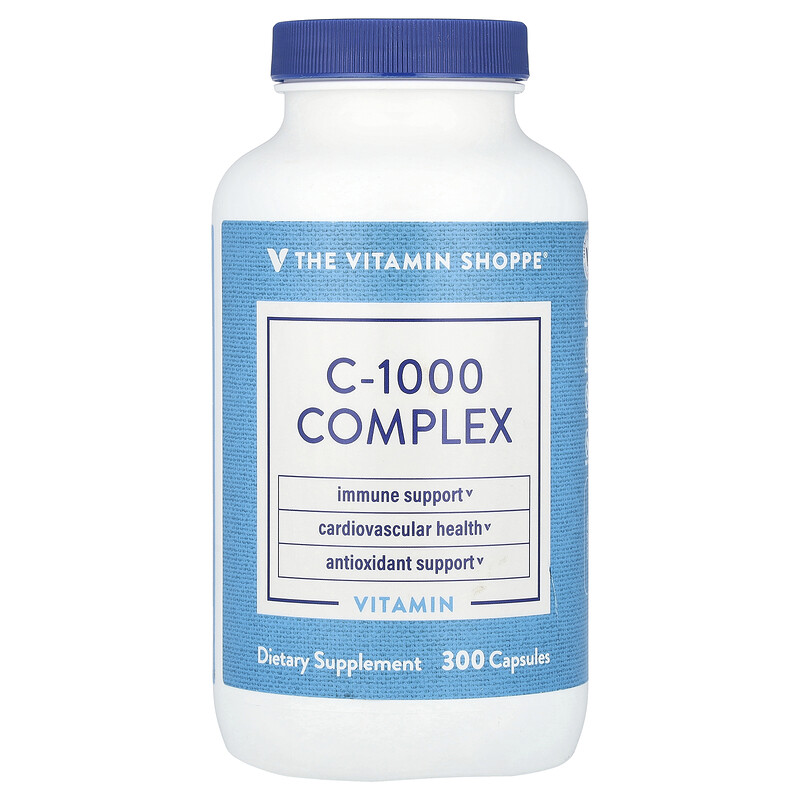 

The Vitamin Shoppe, Комплекс C-1000, 300 капсул