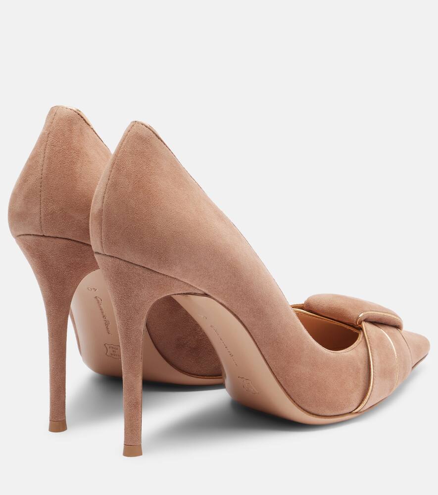Замшевые лодочки Gianvito Rossi, Mekong + Praline — фото 2
