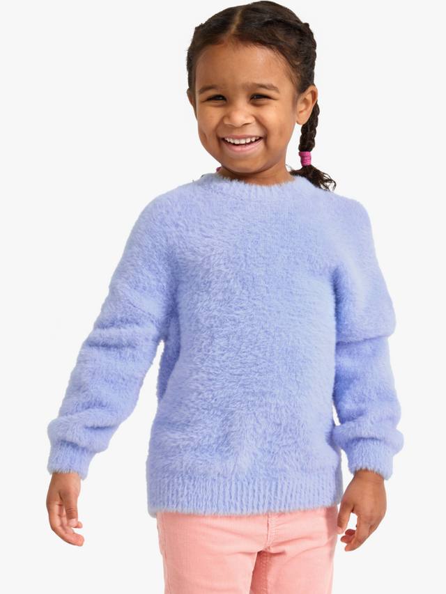 

Детский пушистый джемпер Lindex, Light Blue