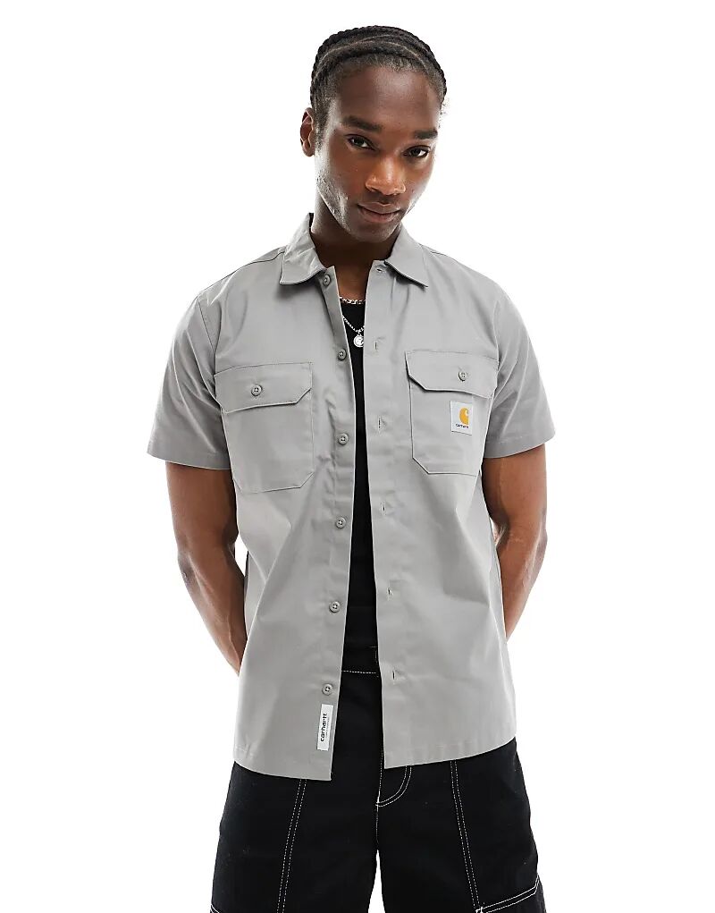 

Рубашка мастера серого цвета Carhartt WIP