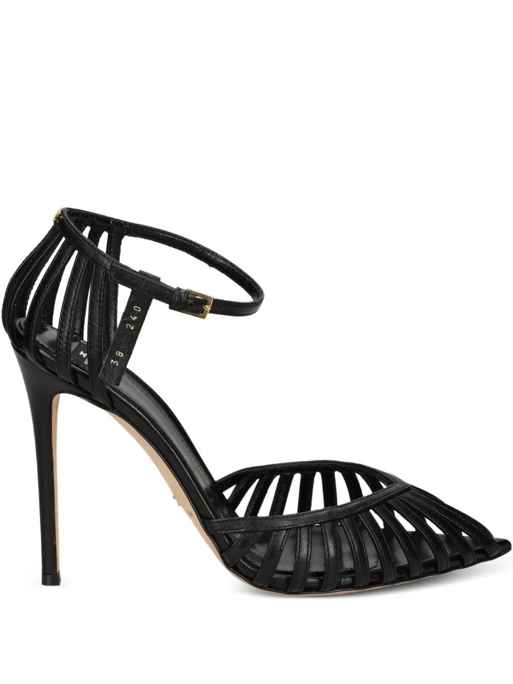 Босоножки с ремешками Elisabetta Franchi, черный