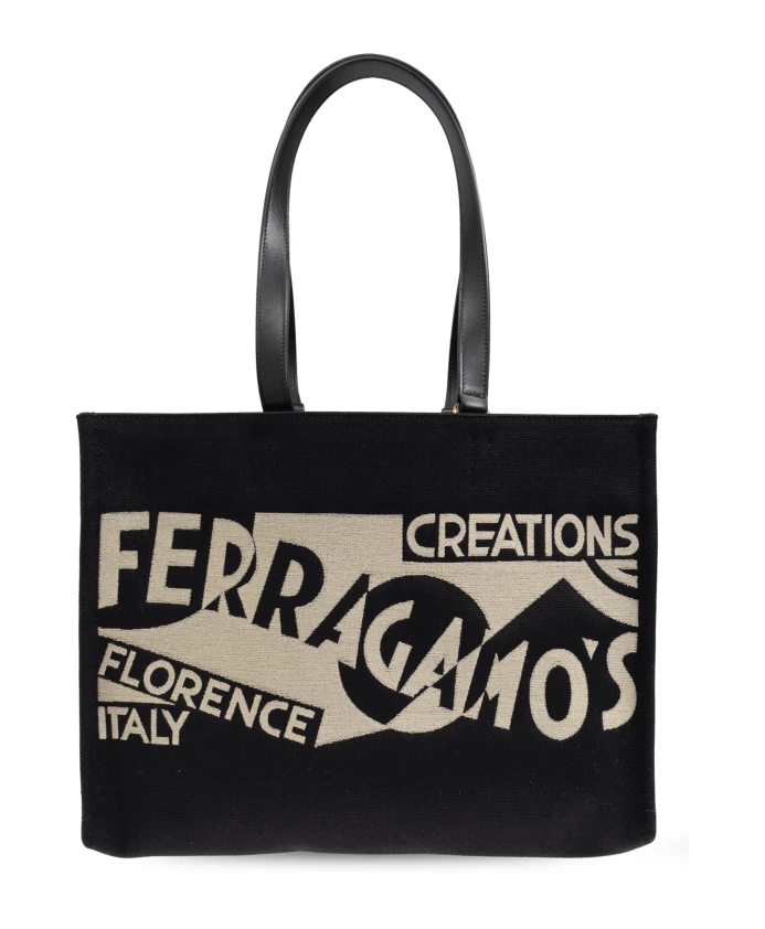 

Сумка Шоппер Sing m Salvatore Ferragamo, черный