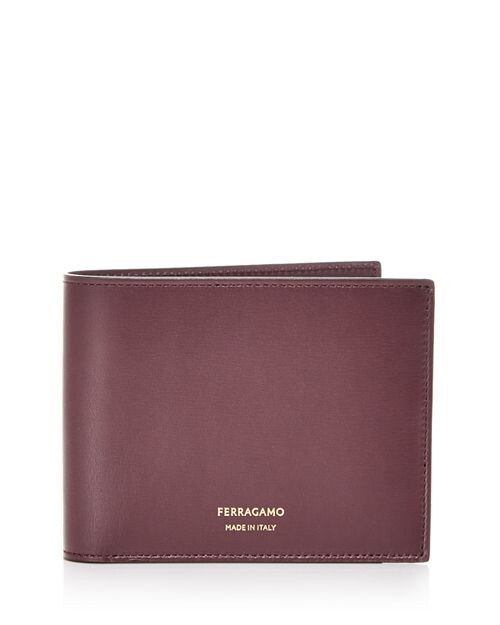 

Кожаный кошелек двойного сложения Ferragamo, цвет Red