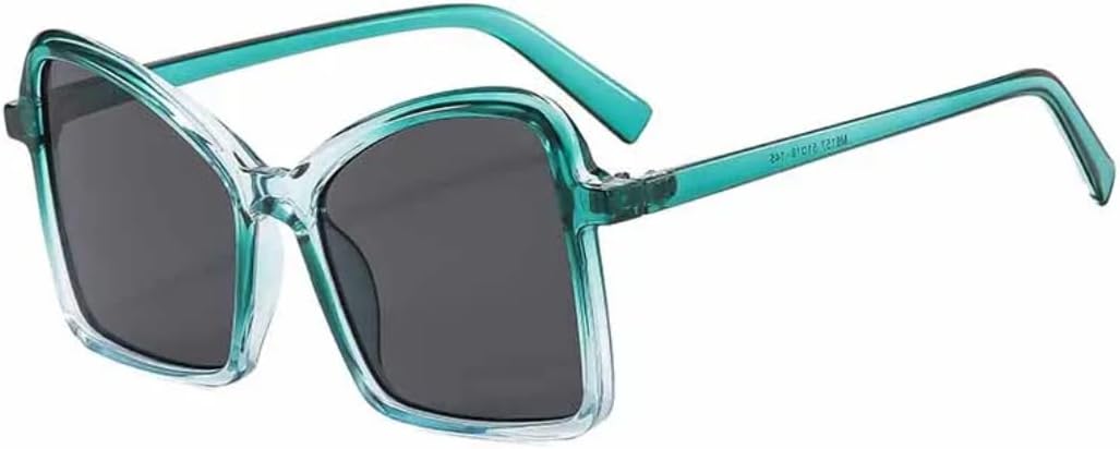 

Модные панк-солнцезащитные очки большого размера в оправе «бабочка» для женщин, роскошные мужские очки для вождения и путешествий с защитой от УФ-излучения UV400 TVTBBVV, Gradient Green Gray