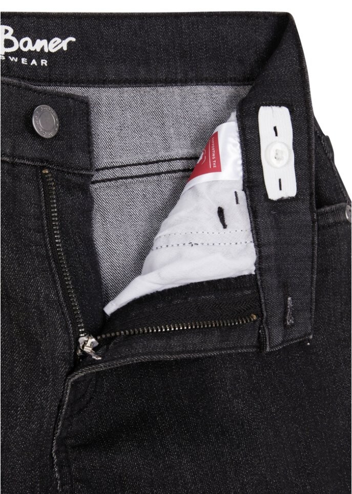 Джинсы узкого кроя с 5 карманами для мальчиков John Baner Jeanswear, черный — фото 2