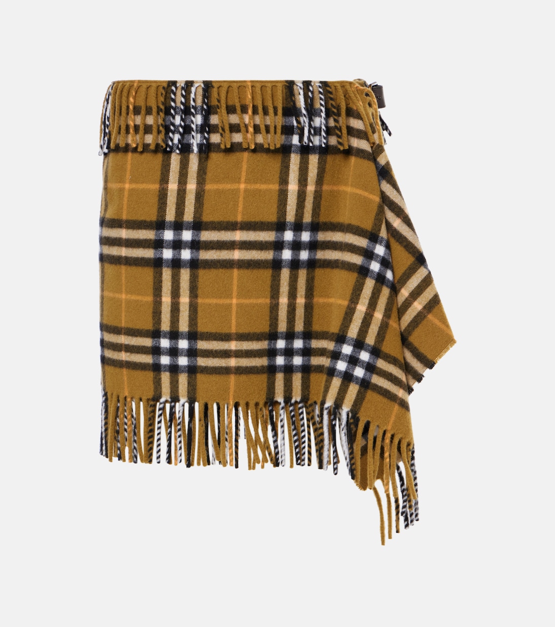 

Мини-юбка из шерсти и кашемира в клетку Burberry Burberry, Oxide