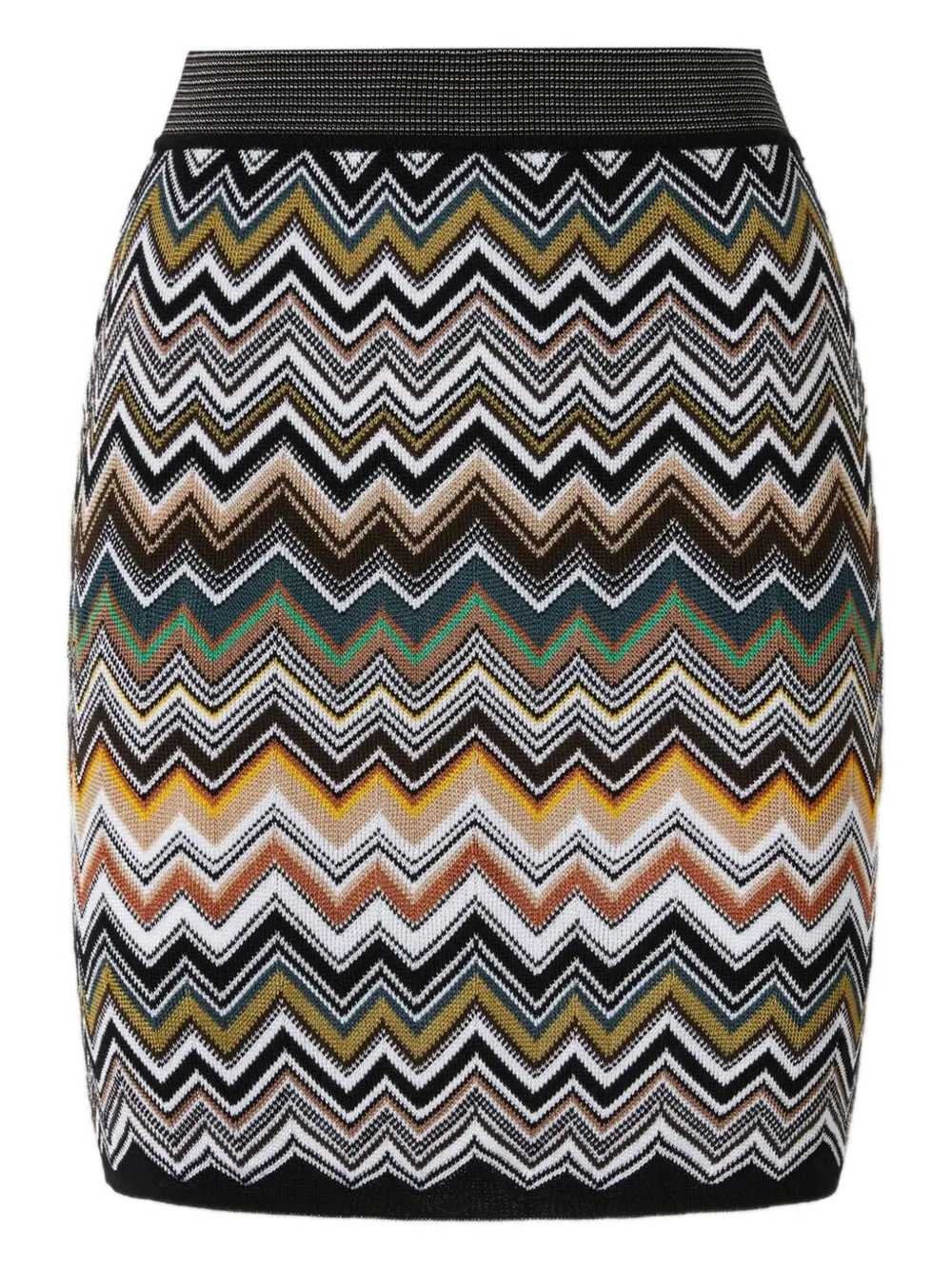 

Мини-юбка с зигзагообразным узором Missoni, черный