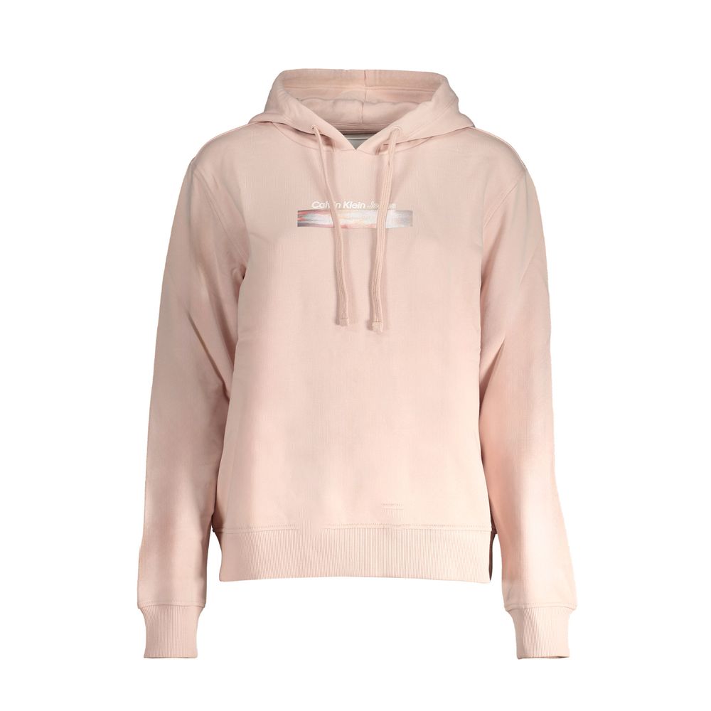 

Розовый хлопковый свитер Calvin Klein