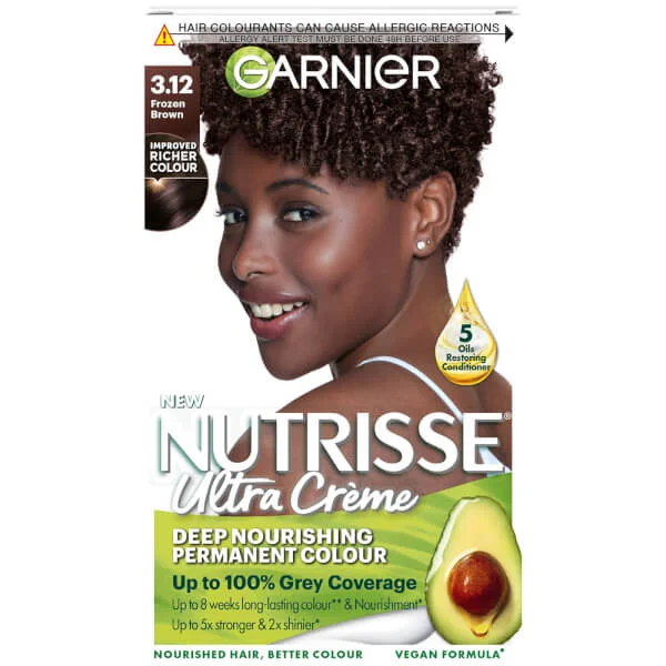 

Стойкая питательная краска для волос Garnier, цвет 3.12 frozen brown