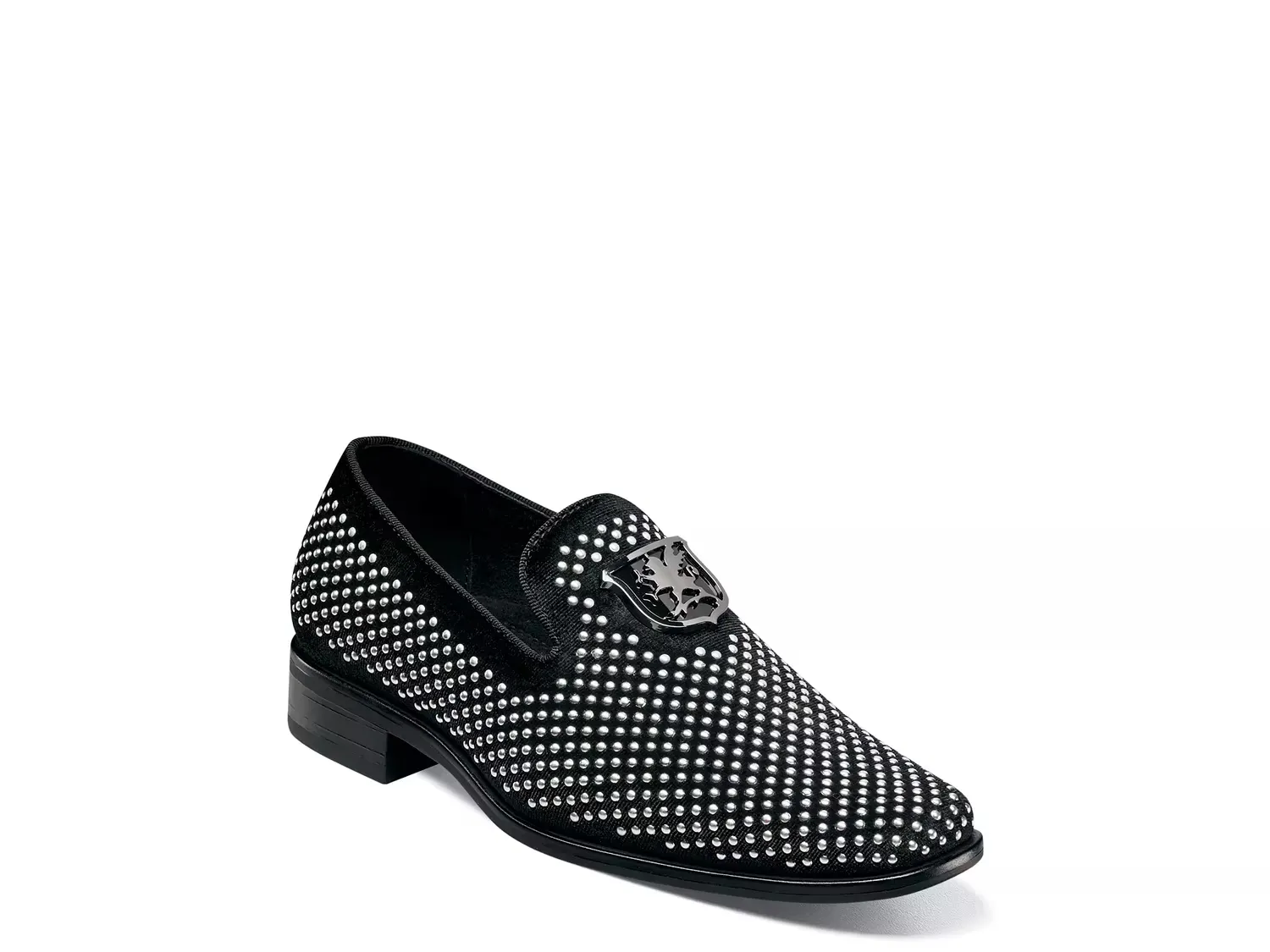 

Слипоны - детские Stacy Adams, Black/Silver Metallic