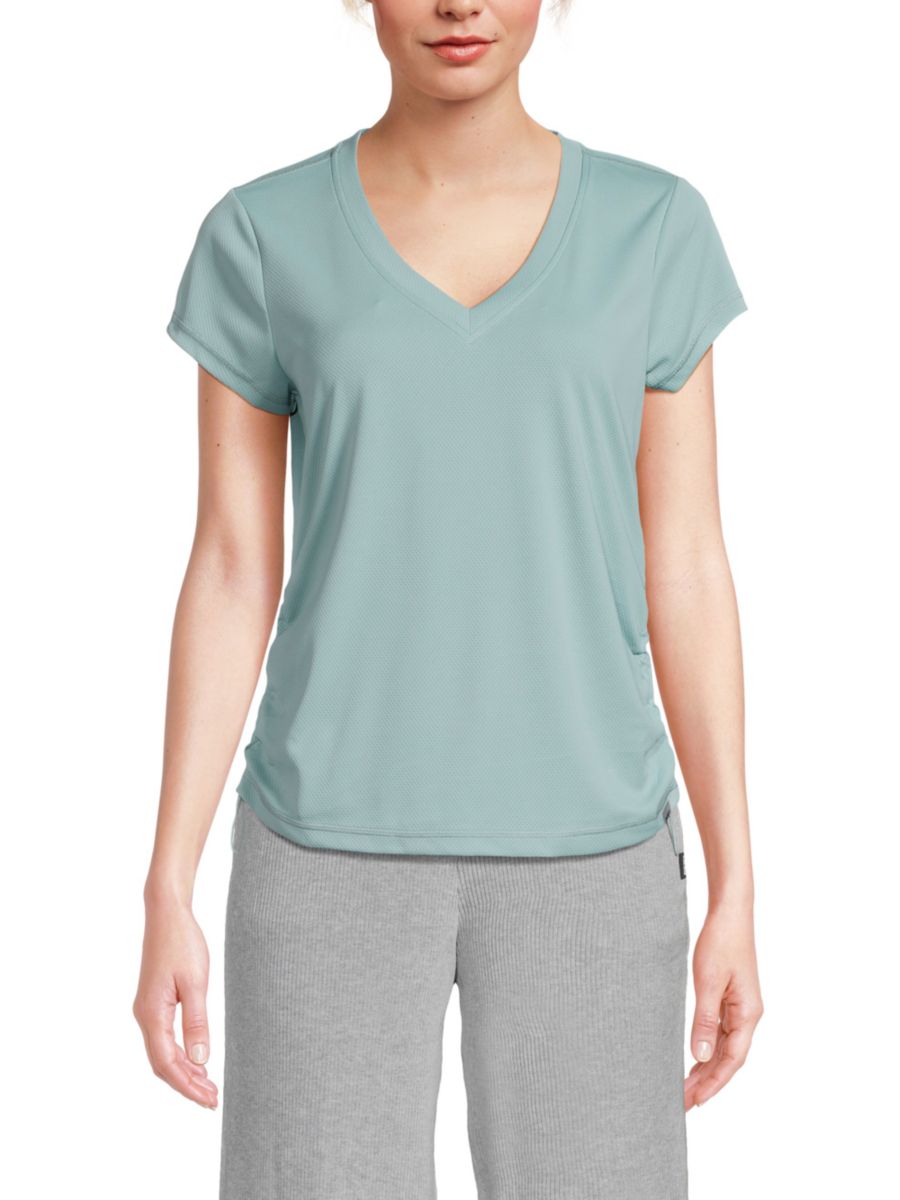 

Футболка с рюшами по бокам DKNY, цвет Mineral