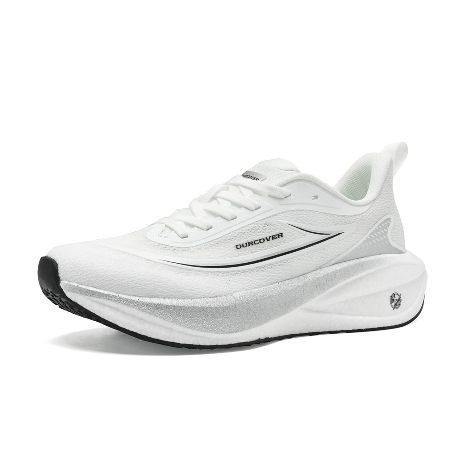 

OURCOVER Кроссовки ETPU Sole Running Shoes Unisex Silver White