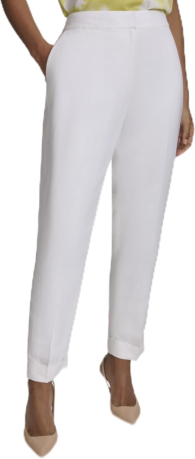 

Женские брюки Calvin Klein Lux Highline (Petite, Standard и Plus), White Cream