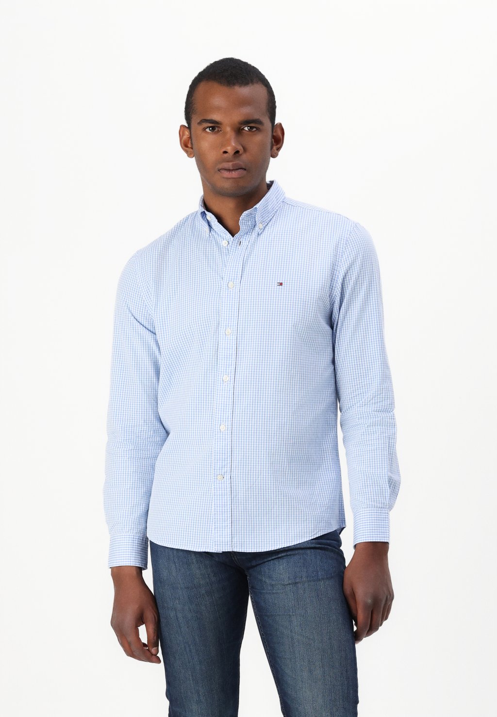 

Рубашка FLEX GINGHAM SHIRT Tommy Hilfiger, темно-синий