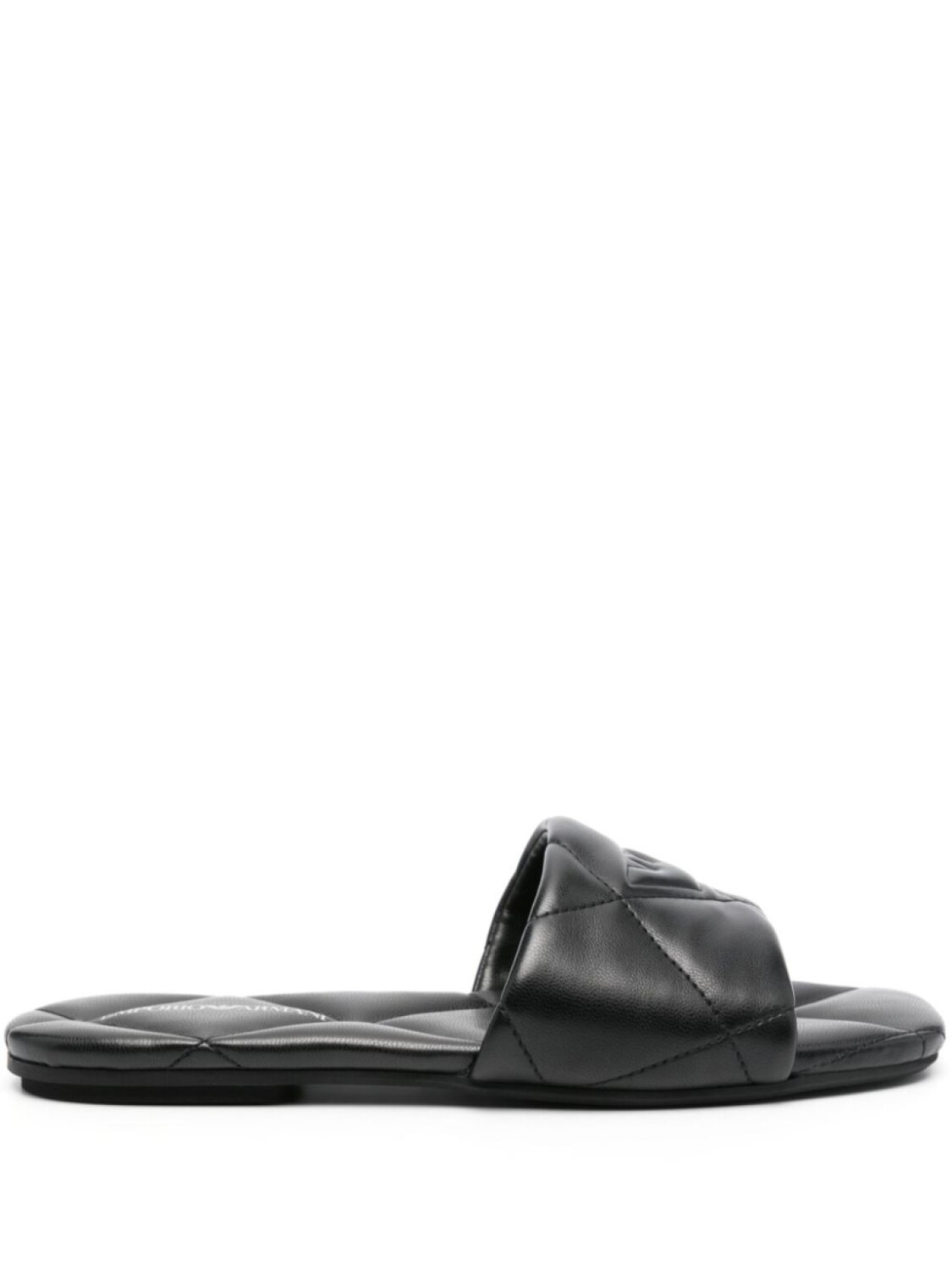 

Emporio Armani стеганые сандалии из искусственной кожи, черный