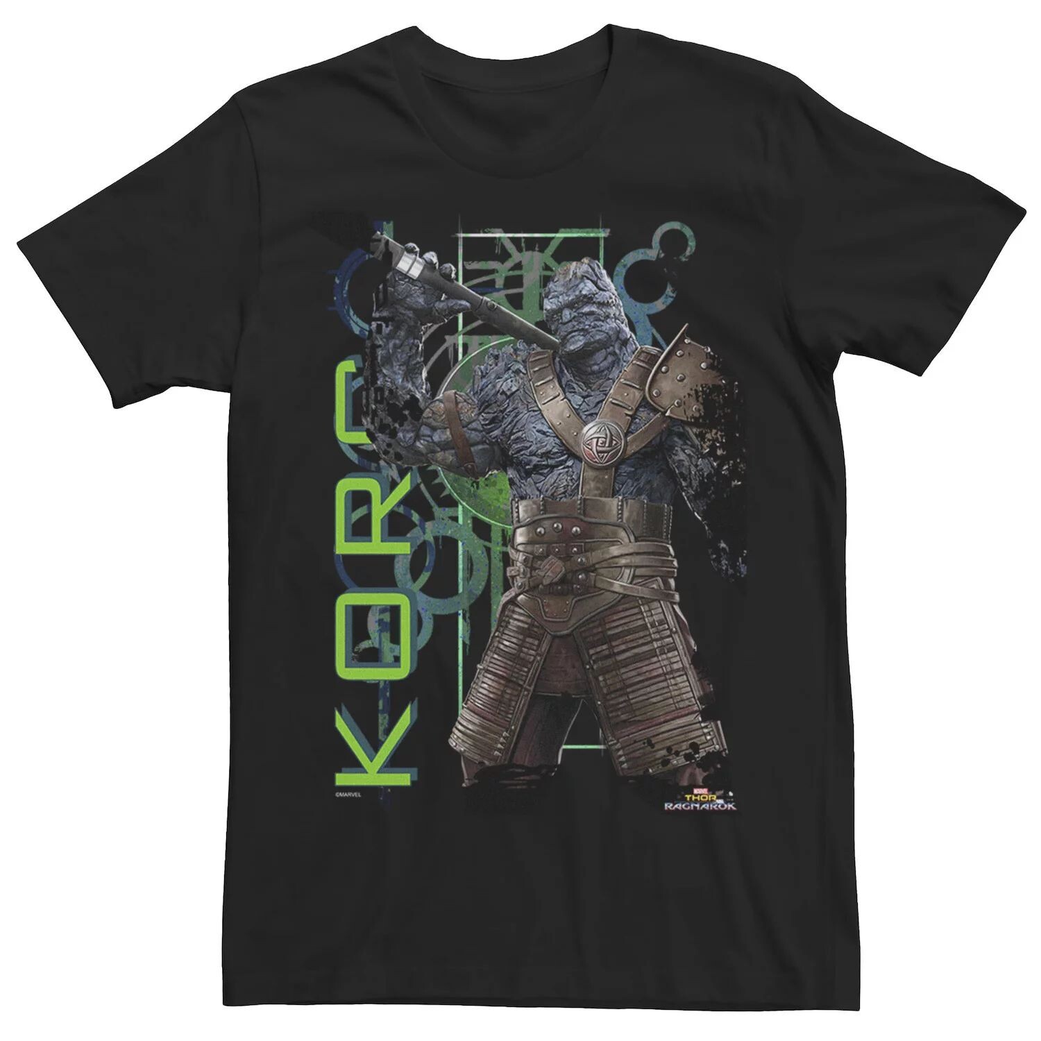 

Мужская футболка Marvel Thor Ragnarok Korg Green SymboTee Licensed Character