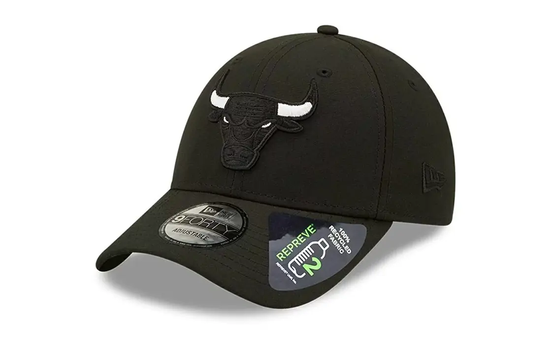 

New Era Переработанная полиэстеровая бейсболка унисекс черная, Black