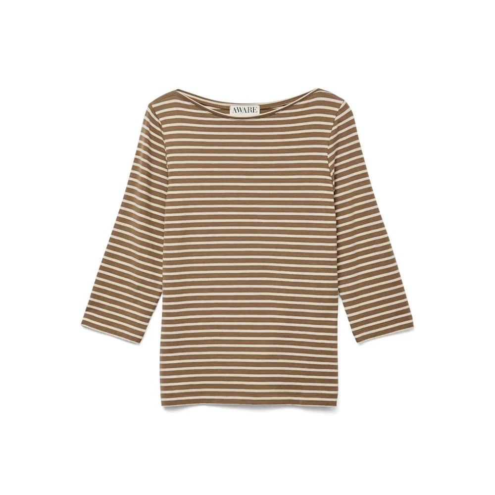 

Лонгслив Vero Moda Fiona, коричневый
