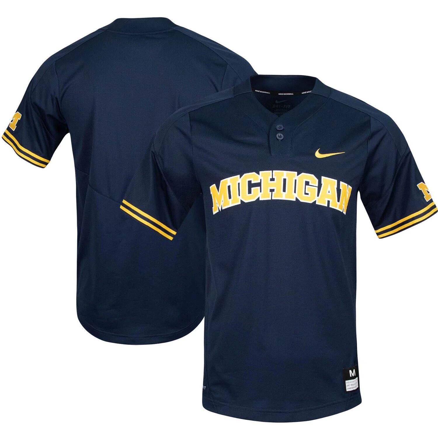 

Мужская бейсбольная майка с 2 пуговицами темно-синего цвета Michigan Wolverines Nike, Синий, Мужская бейсбольная майка с 2 пуговицами темно-синего цвета Michigan Wolverines Nike