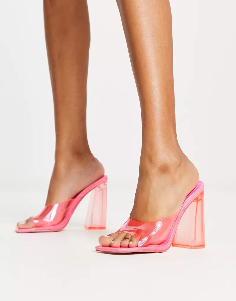 

Эксклюзивные розовые туфли на каблуке Public Desire Aylo