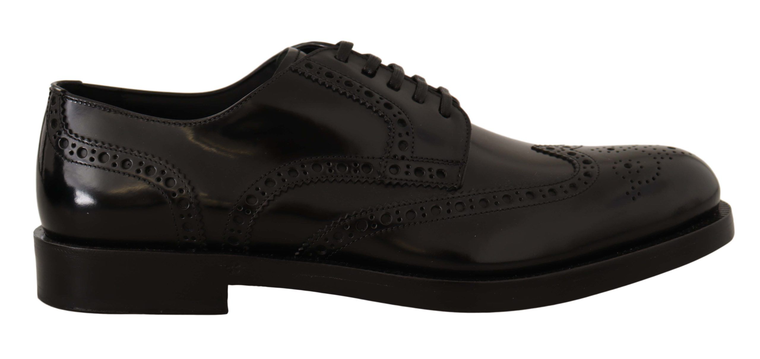 

Элегантные кожаные туфли-дерби Oxford Wingtip Dolce & Gabbana, черный