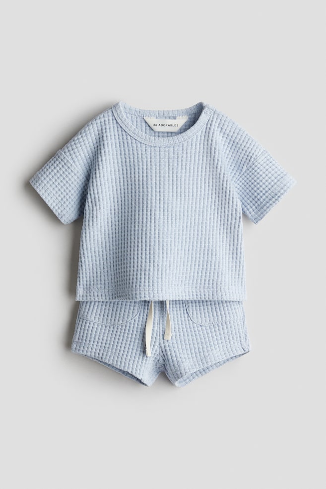 

Костюм-Двойка из вафельного хлопка H&M, голубой