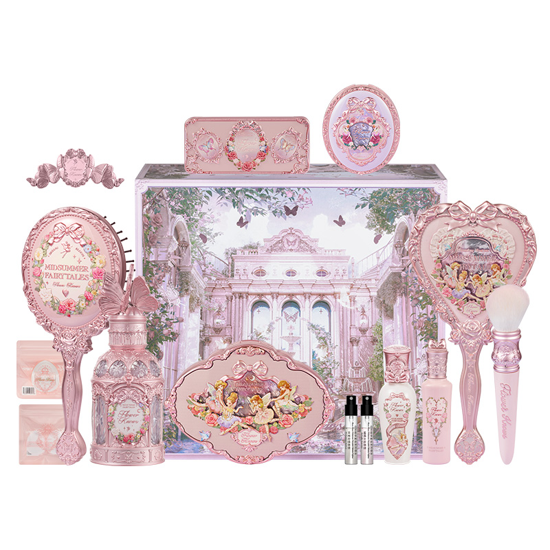 

Цветочная палитра для макияжа FlowerKnows Midsummer Night Firefly, легко растушевывается, натуральный глянцевый эффект, матовое покрытие для губ Flower Knows