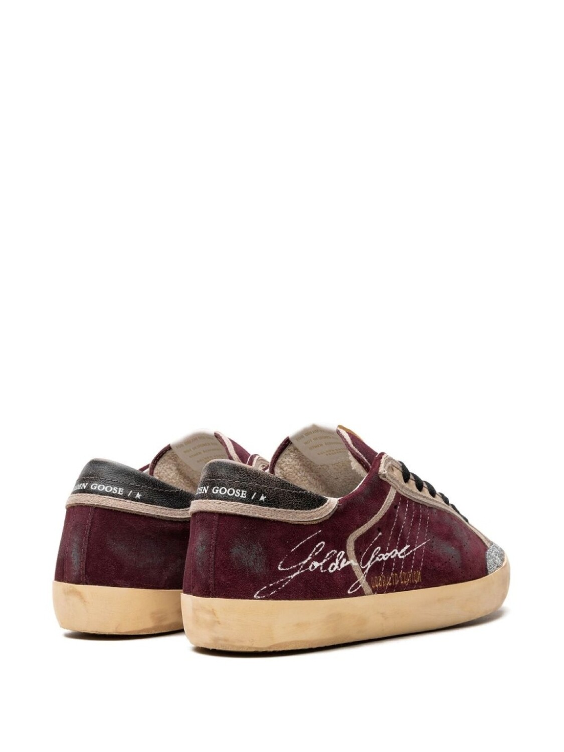 Golden Goose кроссовки Super-Star Penstar "Wine Red/Black", красный — фото 3