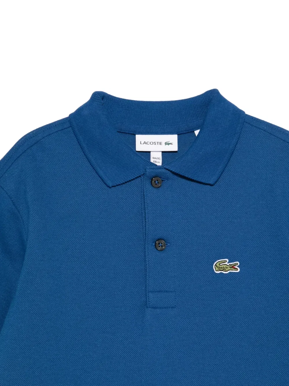 Рубашка поло из ткани пике Lacoste Kids, синий — фото 3