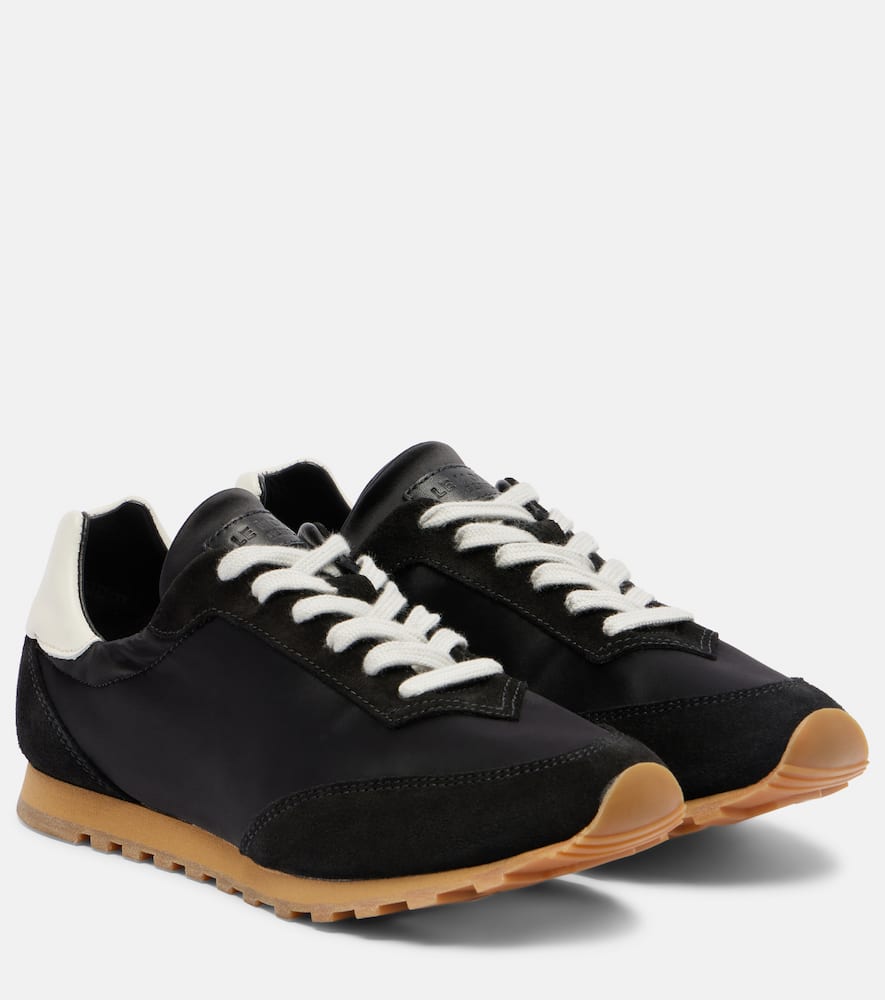 Кроссовки Slim Runner с отделкой из замши Le Monde Béryl, Black