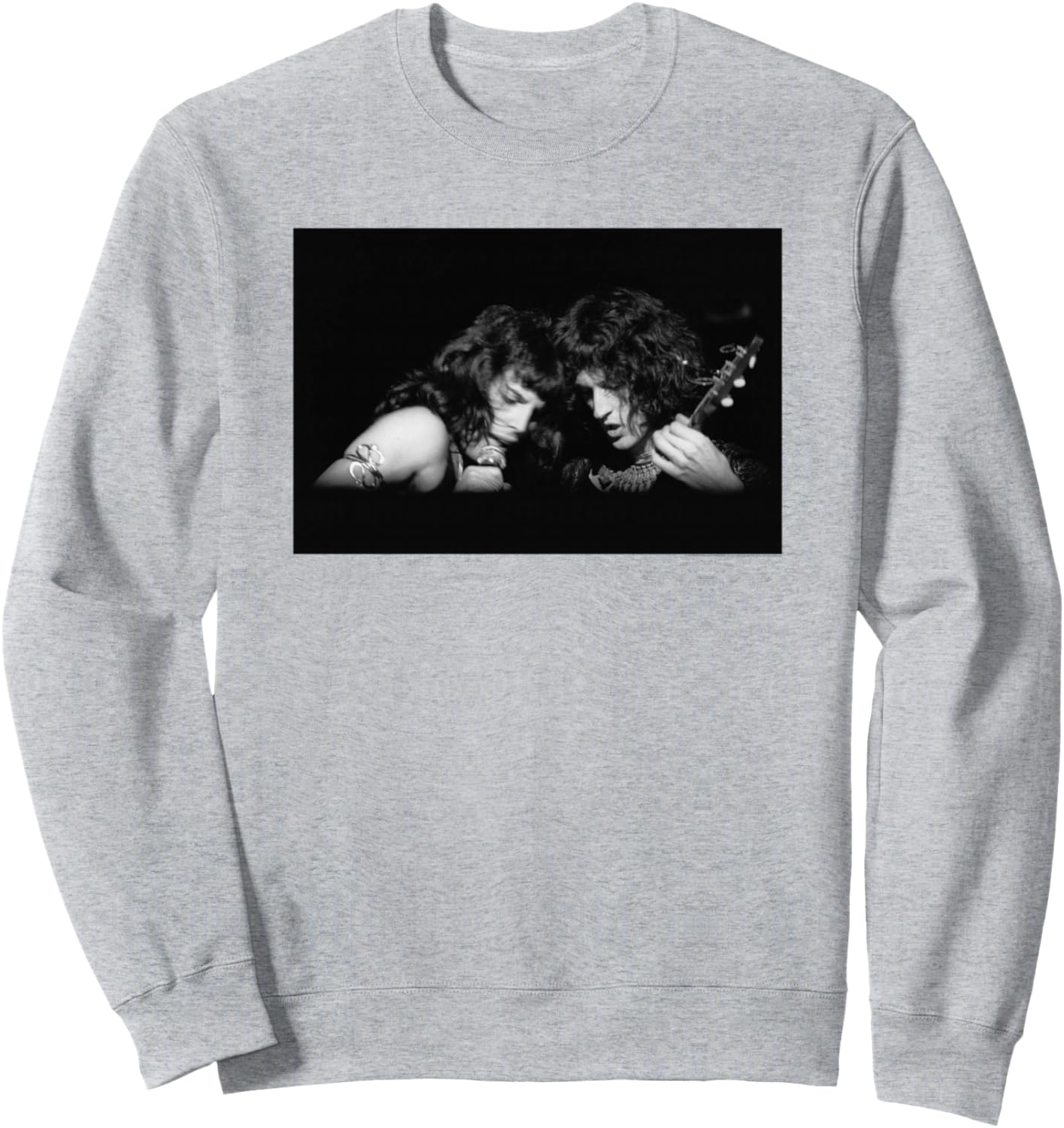 

Официальная толстовка Queen с изображением Фредди Меркьюри и Брайана Мэя, серая