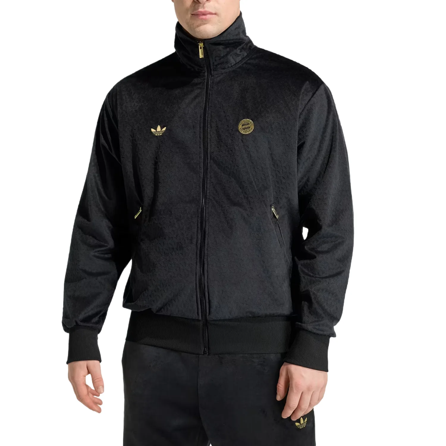 Adidas Originals Куртка мужская черная с воротником стойкой