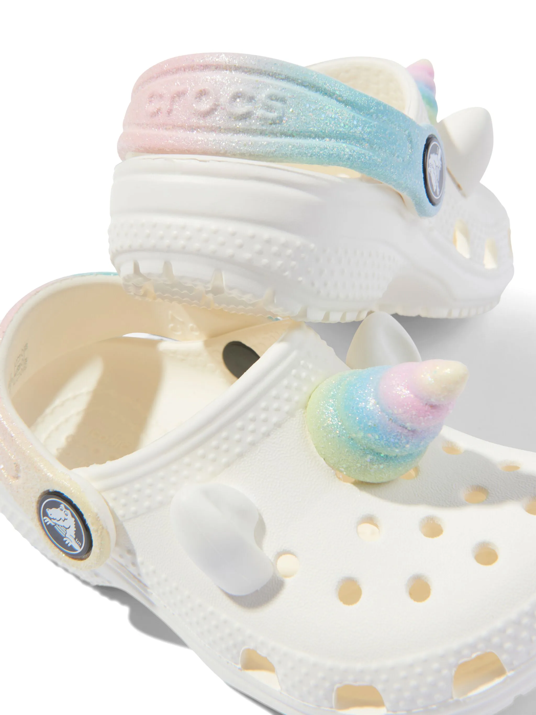 Сандалии с аппликацией Crocs Kids, белый — фото 4